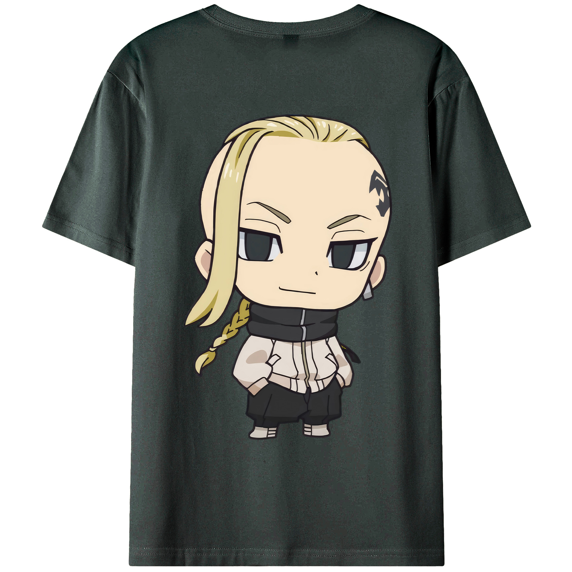 （画像用） 東京リベンジャーズ Tokyo Revengers 綿100％ メンズ半袖Tシャツ（バックプリント） 通気性